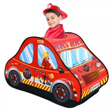 Детская игровая палатка Дом + 50 шаров Пожарная машина PITUSO 118х72х68