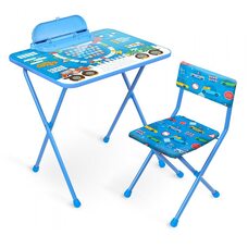 Набор детский мебели стол-парта+стул Большие гонки НИКА