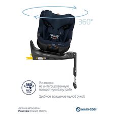 Детское автокресло 0-36 кг Maxi-Cosi Emerald 360 Pro Authentic Blue