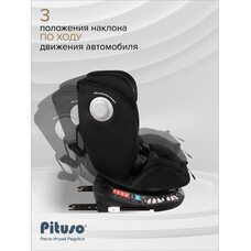 Детское автокресло 0-36 кг Pituso Roys + Black black