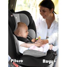 Детское автокресло 0-36 кг Pituso Roys + Black grey 