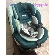 Автокресло поворотное Roys IsoFix Pituso Изумрудно-Серый 0-36 кг