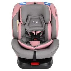 Автокресло поворотное Roys IsoFix Pituso Розово-Серый 0-36 кг