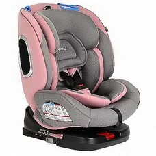Автокресло поворотное Roys IsoFix Pituso Розово-Серый 0-36 кг