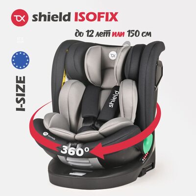 Детское автокресло TOMIX Shield ISOFIX 360 Black