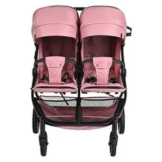 Коляска прогулочная для двойни DUOCITY PITUSO Dusty Rose/Пыльная Роза