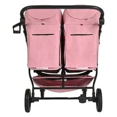 Коляска прогулочная для двойни DUOCITY PITUSO Dusty Rose/Пыльная Роза