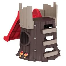 Игровой Домик Tree House с горкой brown red