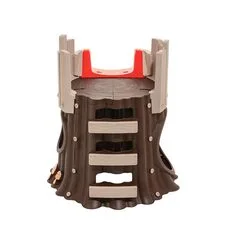 Игровой Домик Tree House с горкой brown red