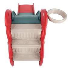 Горка Полкан PITUSO с баскет. кольцом Red