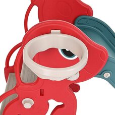 Горка Полкан PITUSO с баскет. кольцом Red