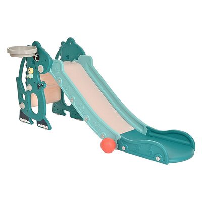 Горка Викки PITUSO с баскет.кольцом Blue 146х62х68 см