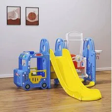 Горка-Комплекс Cute Truck PITUSO с баскет.кольцом Blue 200*198*122h