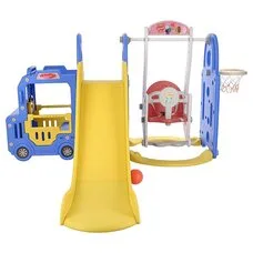 Горка-Комплекс Cute Truck PITUSO с баскет.кольцом Blue 200*198*122h