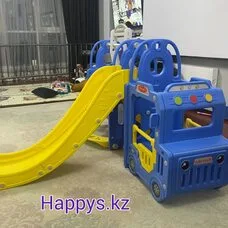 Горка-Комплекс Cute Truck PITUSO с баскет.кольцом Blue 200*198*122h