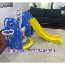 Горка-Комплекс Cute Truck PITUSO с баскет.кольцом Blue 200*198*122h