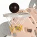 Игровой комплекс Горка-качели, баскетбольное кольцо ЗАМОК Pituso Бежевый/серый