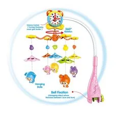Музыкальный мобиль Часики Pituso Pink