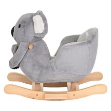 Детская качалка с сиденьем PITUSO Коала+игрушка, муз.Серый