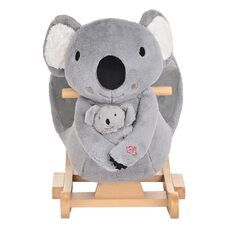 Детская качалка с сиденьем PITUSO Коала+игрушка, муз.Серый