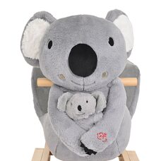 Детская качалка с сиденьем PITUSO Коала+игрушка, муз.Серый