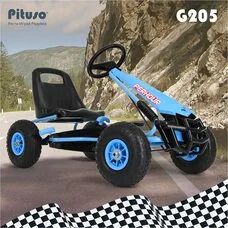 Картинг детский PITUSO G205 Педальный Надувные колеса Blue