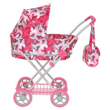 Коляска для кукол PITUSO Бабочки Pink