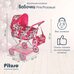 Коляска для кукол PITUSO Бабочки Pink