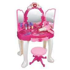 Игровой набор для девочек Трюмо принцессы с пуфиком PITUSO pink