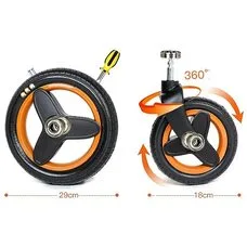 Коляска трансформер 3в1 Belecoo X6 black-Yellow