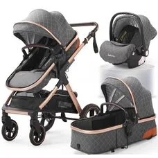 Коляска трансформер 3в1 Belecoo X 1 grey