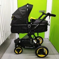 Коляска трансформер 3в1 Belecoo X6 black-Yellow