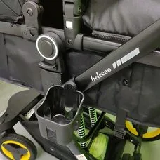 Коляска трансформер 3в1 Belecoo X6 black-Yellow
