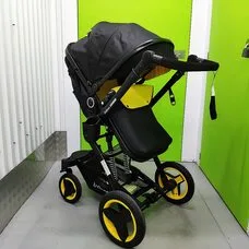 Коляска трансформер 3в1 Belecoo X6 black-Yellow