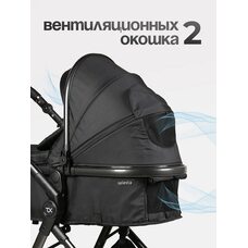 Коляска трансформер 3в1 Tomix SELESTA Black