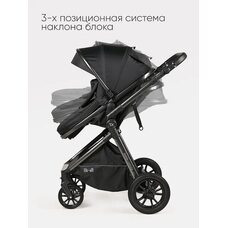 Коляска трансформер 3в1 Tomix SELESTA Black