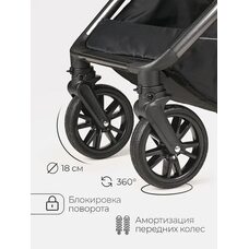 Коляска трансформер 3в1 Tomix SELESTA Black