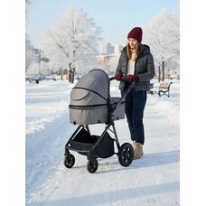 Коляска трансформер 3в1 Tomix SELESTA Grey