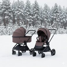 Коляска 2в1 Mayla Plus Devine Cocoa Black