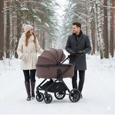 Коляска 2в1 Mayla Plus Devine Cocoa Black