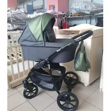 Коляска 2 в1 Nino PITUSO Antracyt Кожа Metalic Olive
