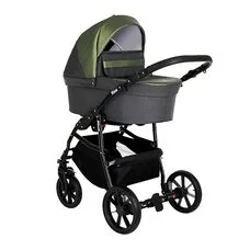 Коляска 2 в1 Nino PITUSO Antracyt Кожа Metalic Olive