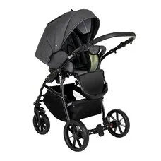 Коляска 2 в1 Nino PITUSO Antracyt Кожа Metalic Olive
