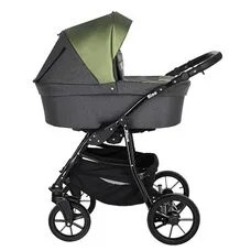 Коляска 2 в1 Nino PITUSO Antracyt Кожа Metalic Olive