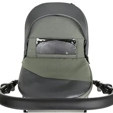 Коляска 2 в1 Nino Olive + Кожа Antracyt PITUSO