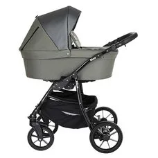 Коляска 2 в1 Nino Olive + Кожа Antracyt PITUSO