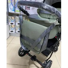 Коляска 2 в1 Nino Olive + Кожа Antracyt PITUSO