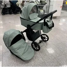 Коляска 2в1 Tossa PITUSO кожа Sage