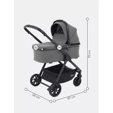 Коляска 2в1 детская MOWBaby MOVE Grey-Green
