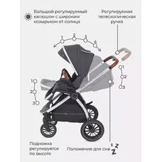 Коляска 2в1 CRUISE Rant Jet Carbon